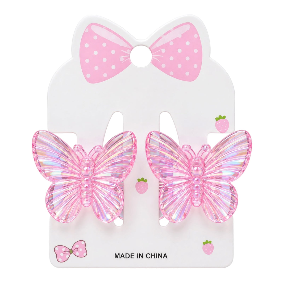 CARTON MOÑO X2 MARIPOSA PEQUE TRANSPARENTE COLORES
