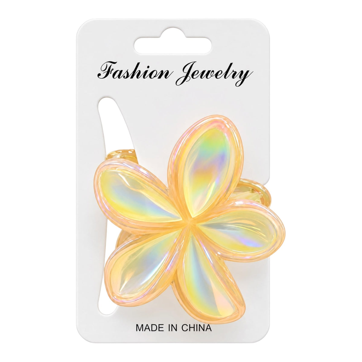 CAIMAN MEDIANO FLOR 5 PETALOS BRILLANTE FASHION JEWELRY