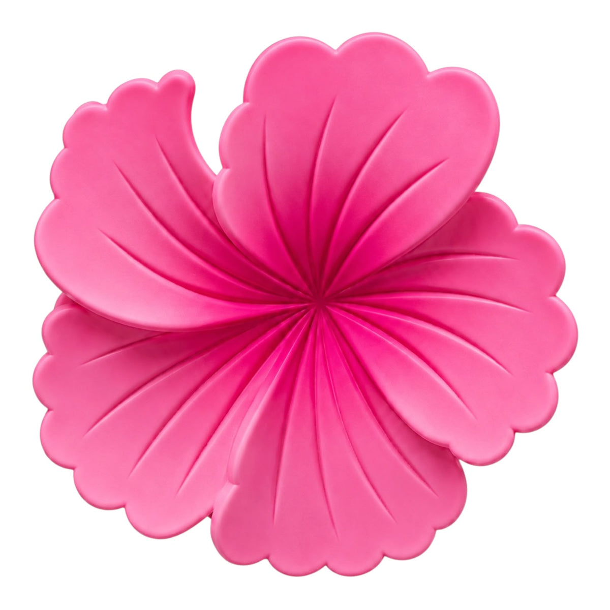 CAIMAN GRANDE FLOR HAWAI 5 PETALOS MATTE FASHION JEWELRY