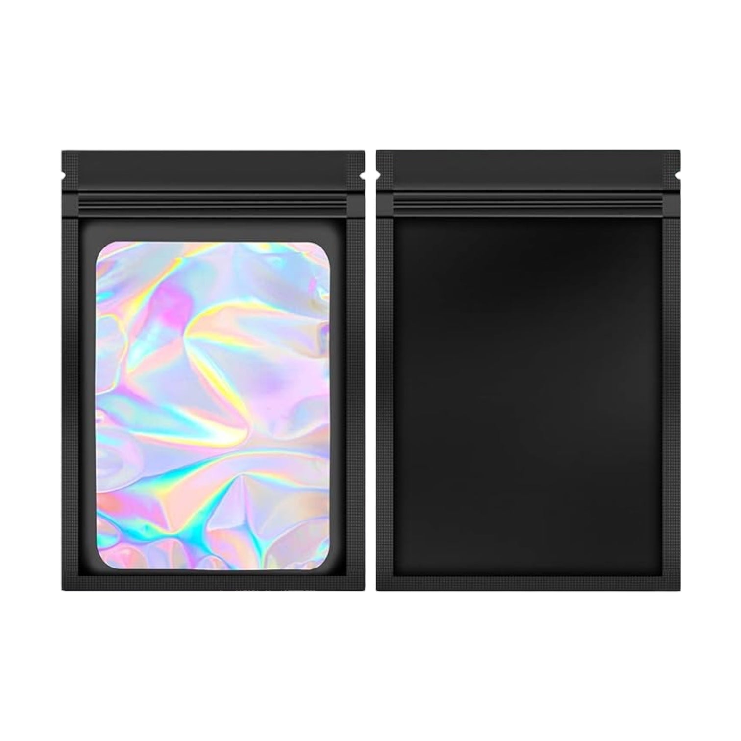 BOLSA HERMETICA METALIZADA CON BORDE NEGRO 13X21
