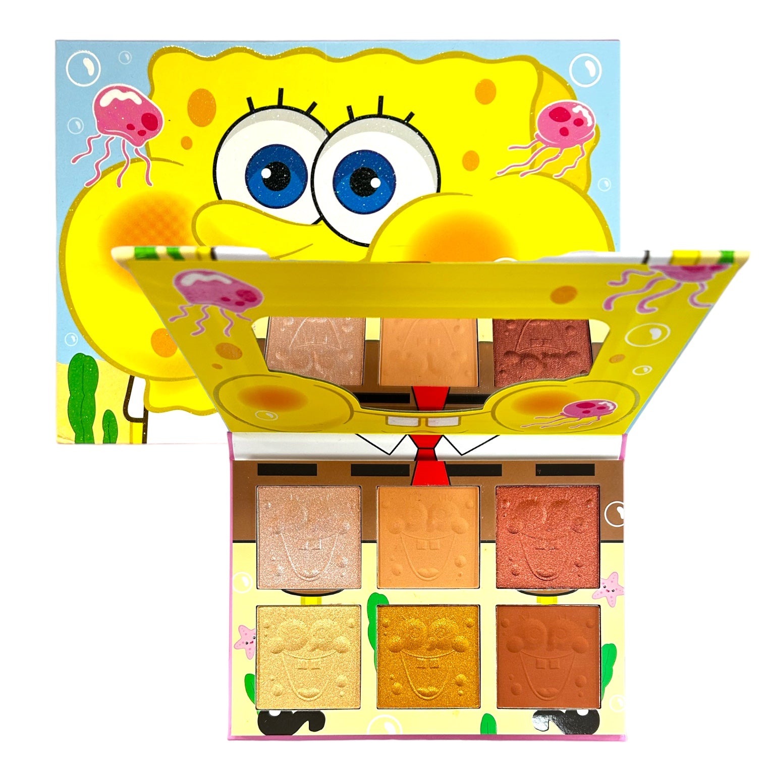 PALETA X6 ILUMINADOR Y CONTORNO BOB ESPONJA SOY MUY AMARILLA