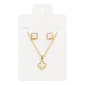 JUEGO ARETES Y COLLAR 1 TREBOL VAN CLEEF