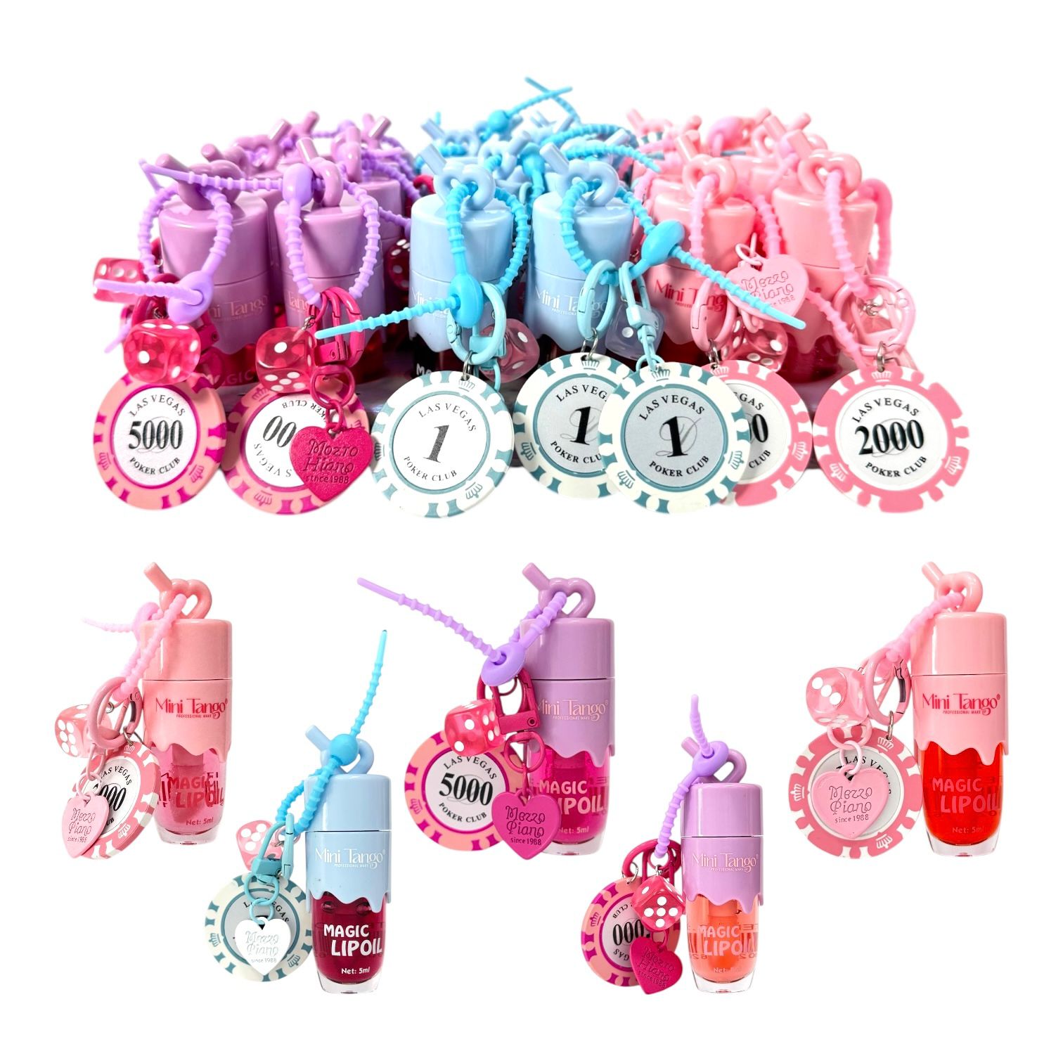 BRILLO GLOSS LLAVERO CASINO POKER CLUB 5ML MINI TANGO