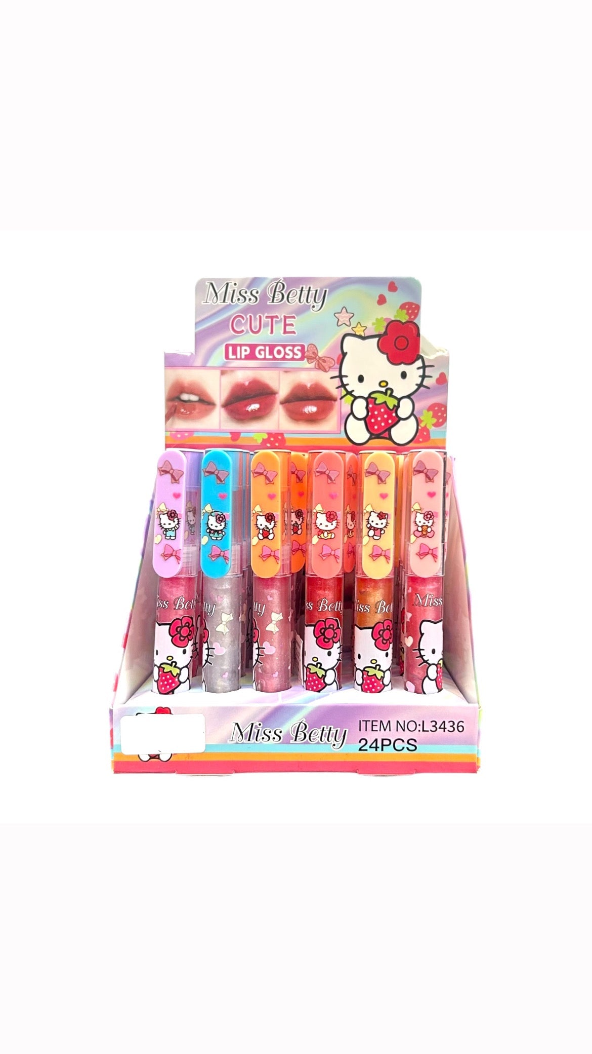 BRILLO MAGICO ESCARCHADO LAPICERO HELLO KITTY CUTE MISS BETTY