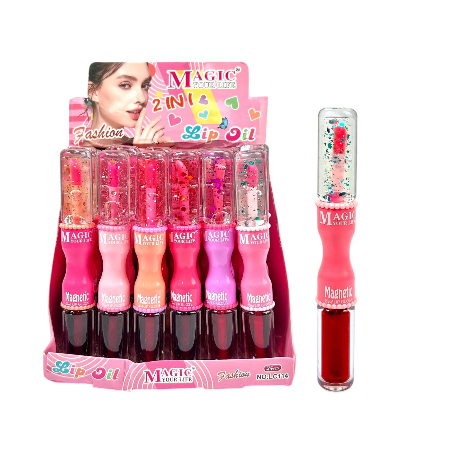 DUO BRILLO MAGICO Y TINTA DE LABIOS MAGNETIC MAGIC YOUR LIFE