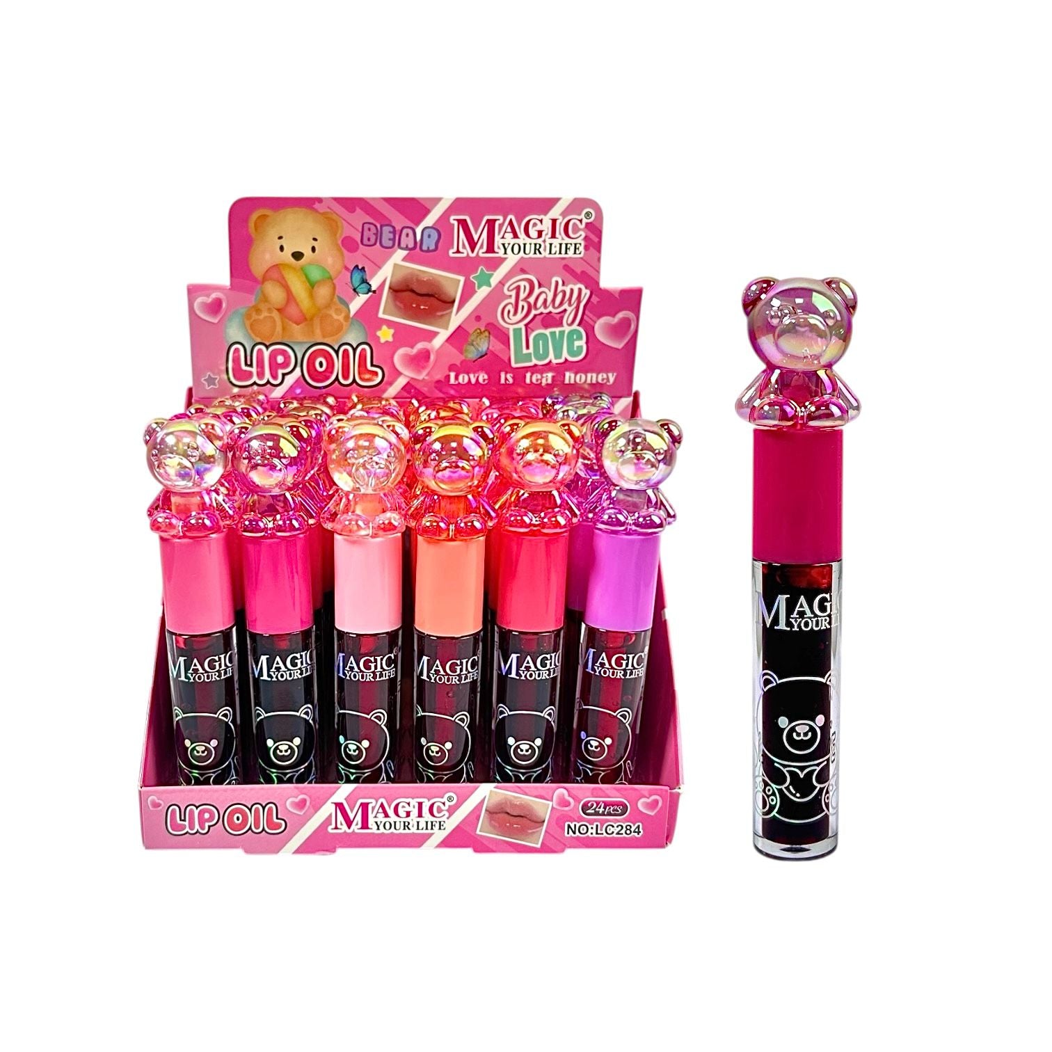 TINTA DE LABIOS OSITO RESINA LOVE MAGIC YOUR LIFE