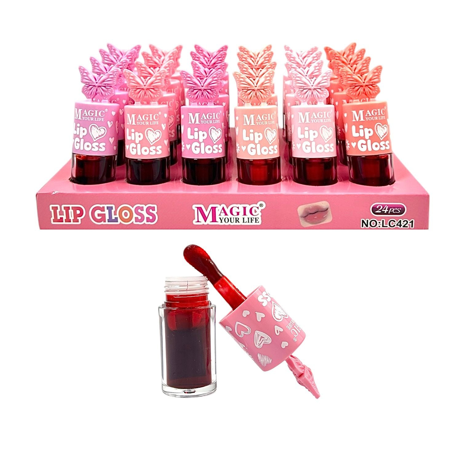 TINTA DE LABIOS TAPA MARIPOSA MAGIC YOUR LIFE