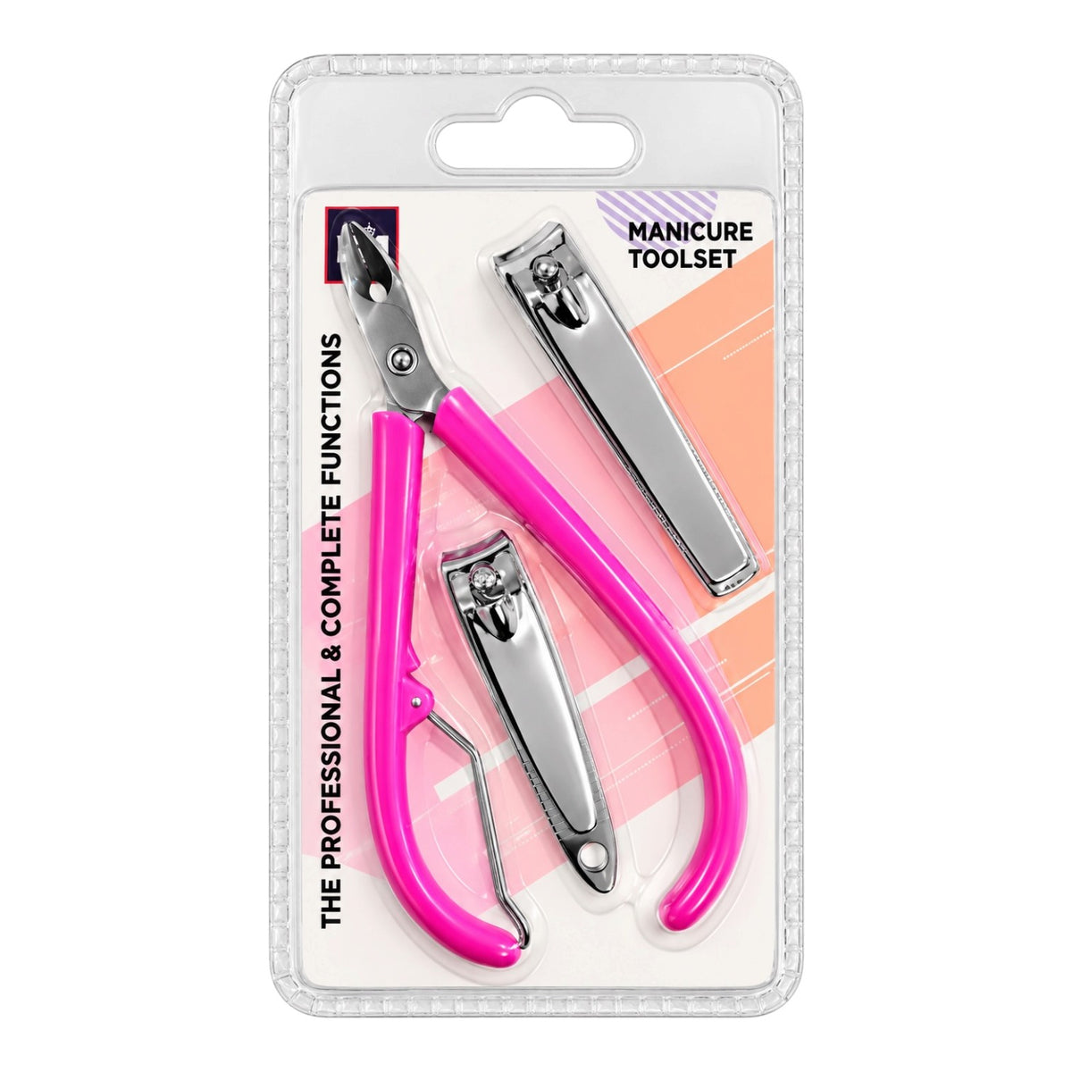 SET X3 CORTAUÑAS Y CORTACUTICULA MANICURE TOOLSET
