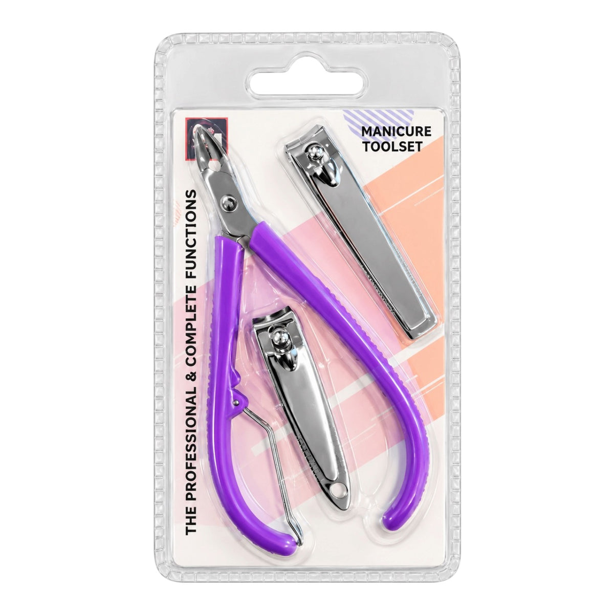 SET X3 CORTAUÑAS Y CORTACUTICULA MANICURE TOOLSET