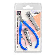 SET X3 CORTAUÑAS Y CORTACUTICULA MANICURE TOOLSET