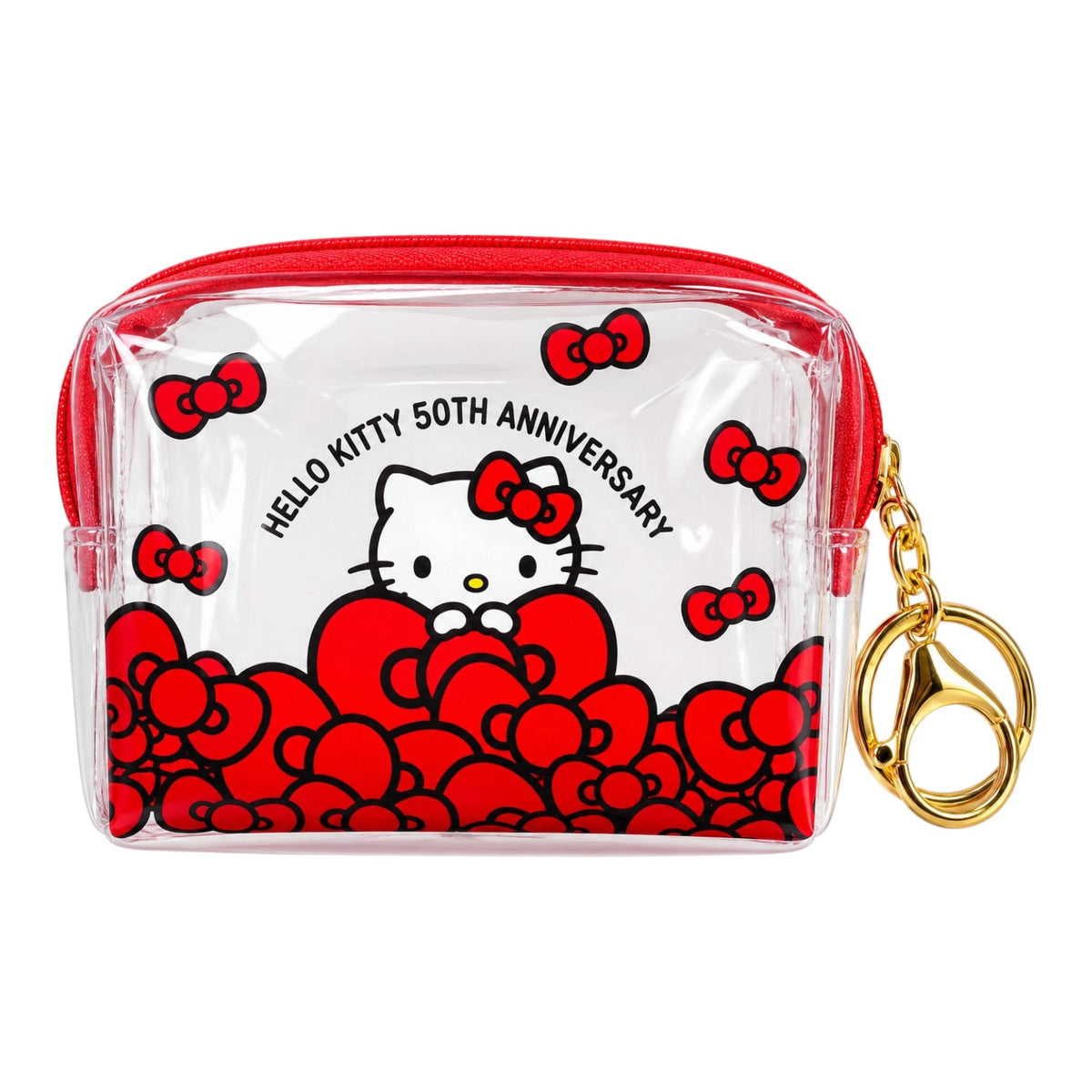 MONEDERO TRANSPARENTE CARA HELLO KITTY