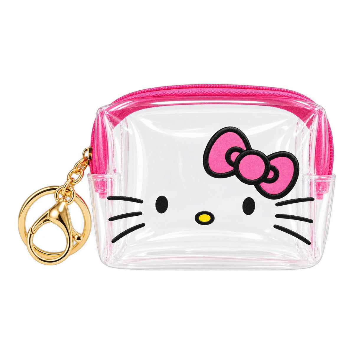 MONEDERO TRANSPARENTE CARA HELLO KITTY