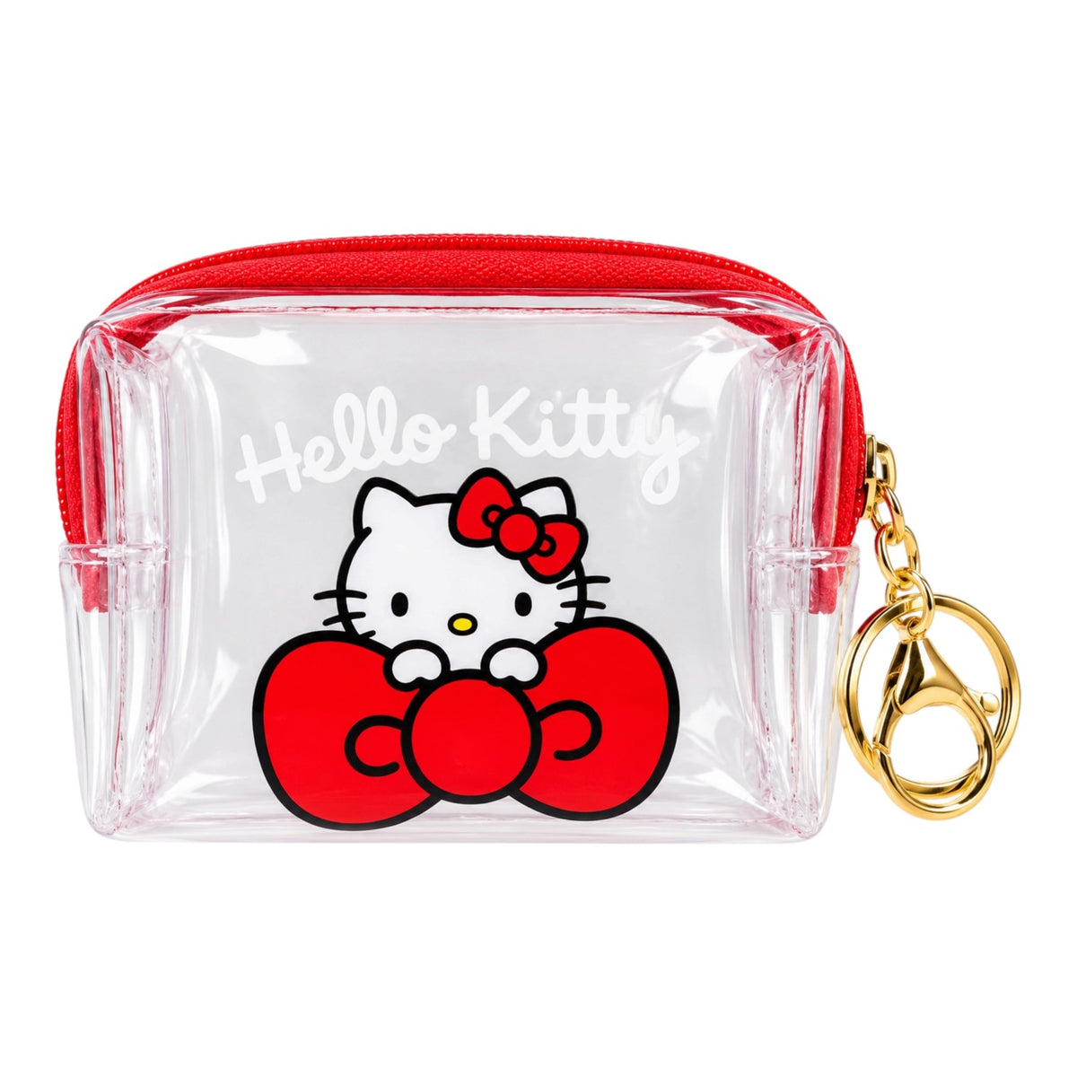 MONEDERO TRANSPARENTE CARA HELLO KITTY