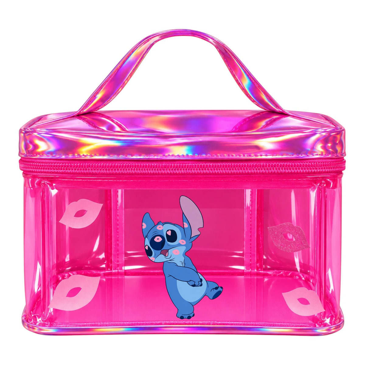 COSMETIQUERA BOLSITO STITCH TRANSPARENTE