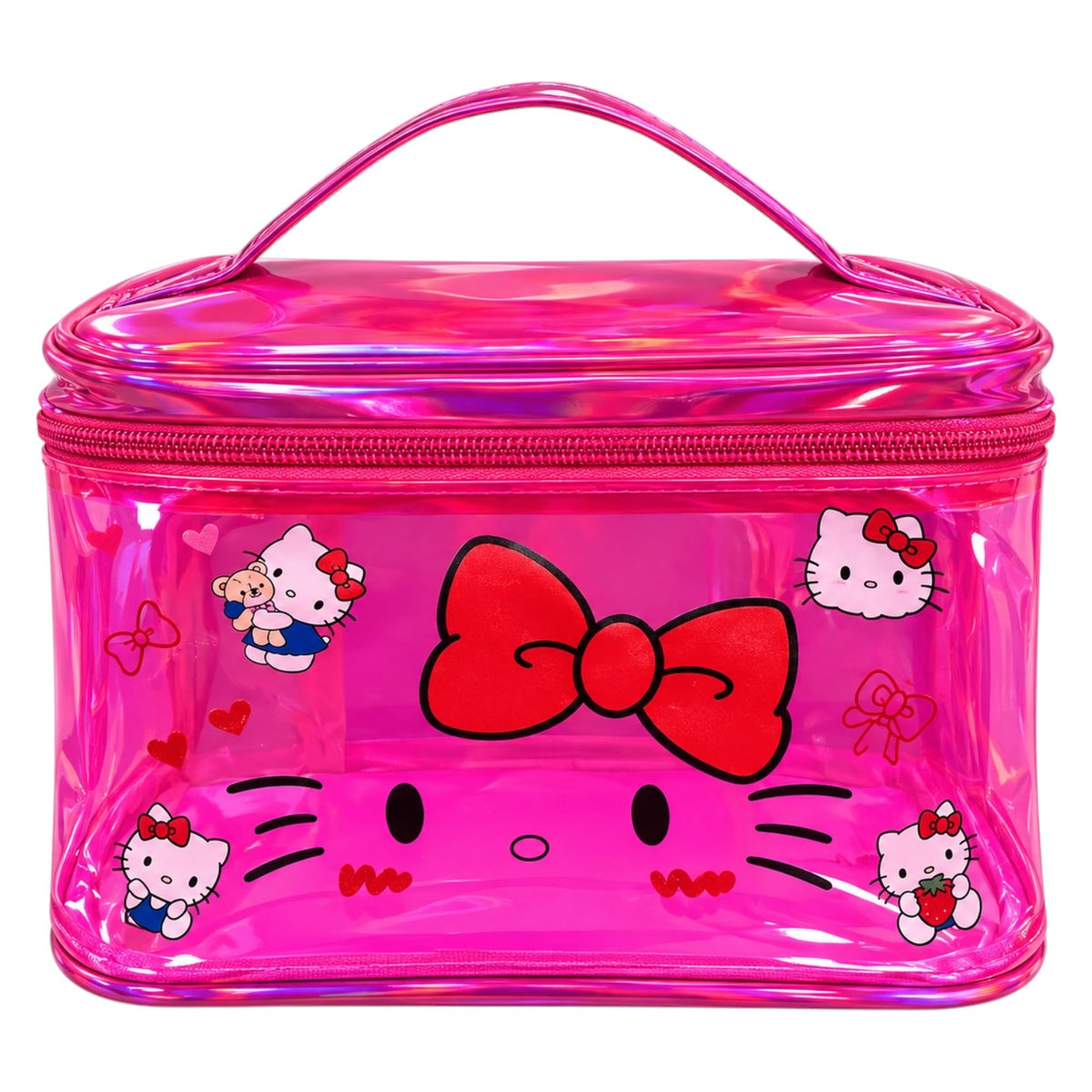 COSMETIQUERA BOLSITO HELLO KITTY TRANSPARENTE