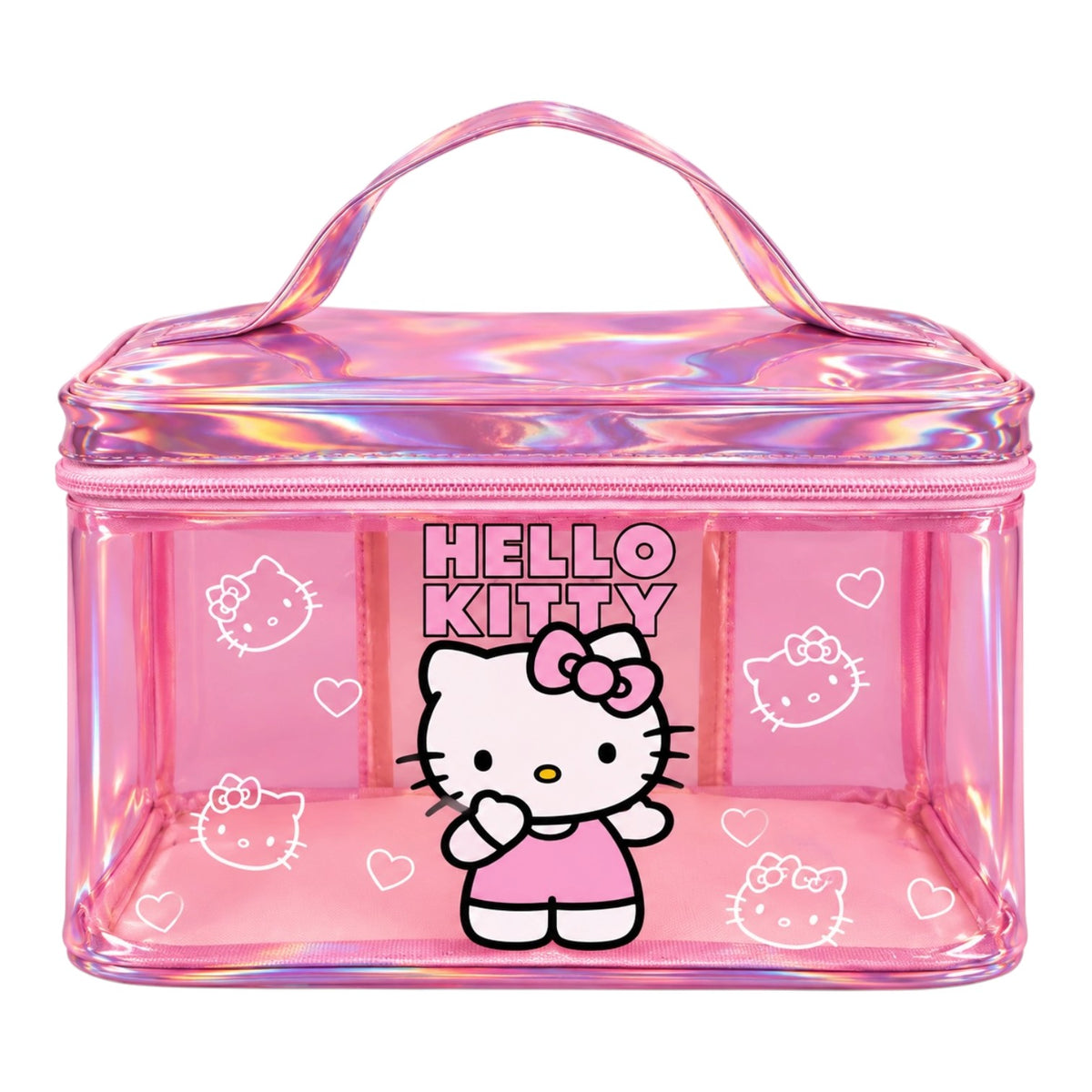 COSMETIQUERA BOLSITO HELLO KITTY TRANSPARENTE