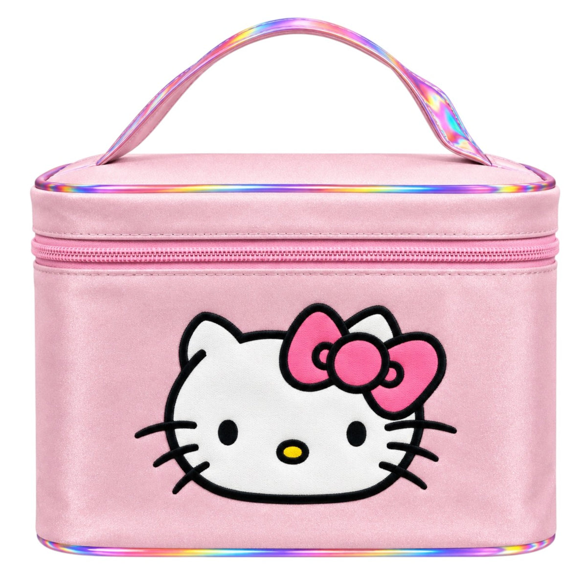 COSMETIQUERA BOLSITO ESCARCHADO CARA HELLO KITTY