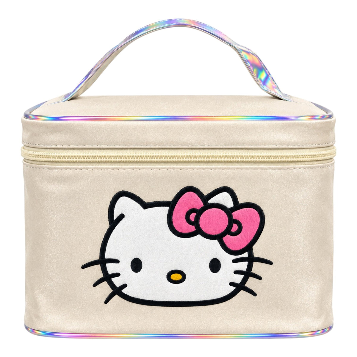 COSMETIQUERA BOLSITO ESCARCHADO CARA HELLO KITTY