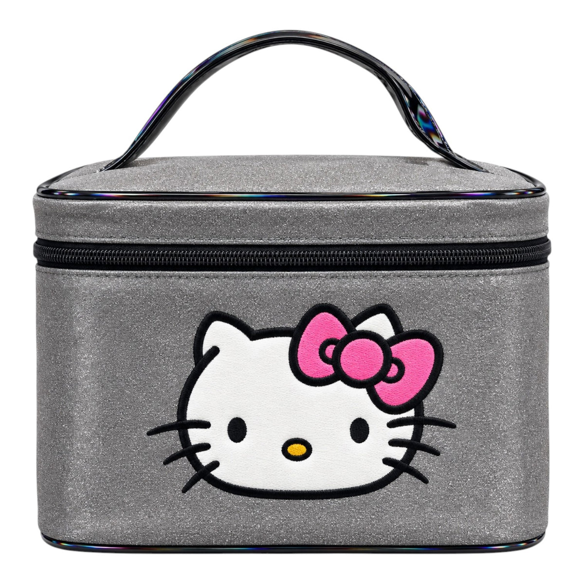 COSMETIQUERA BOLSITO ESCARCHADO CARA HELLO KITTY