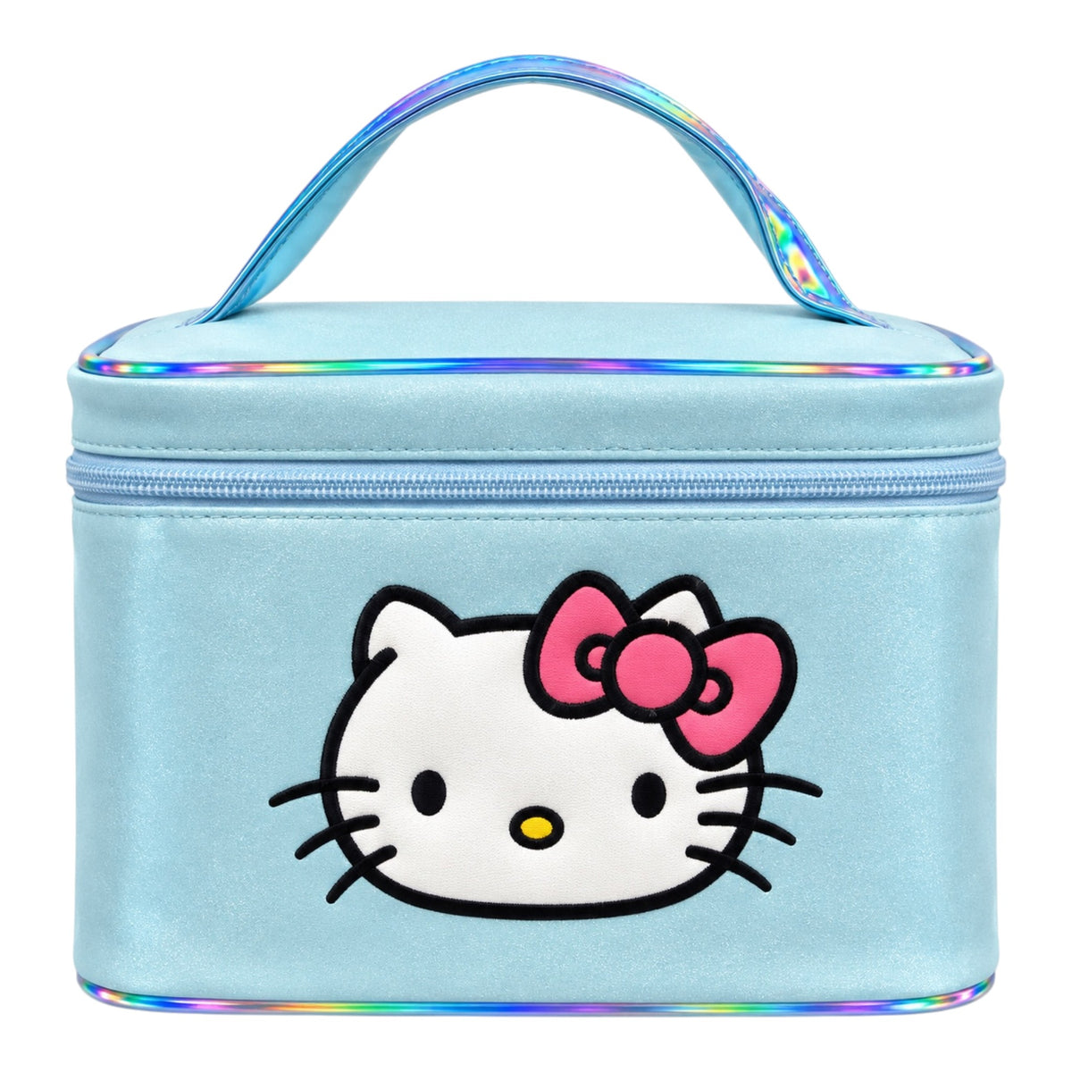 COSMETIQUERA BOLSITO ESCARCHADO CARA HELLO KITTY