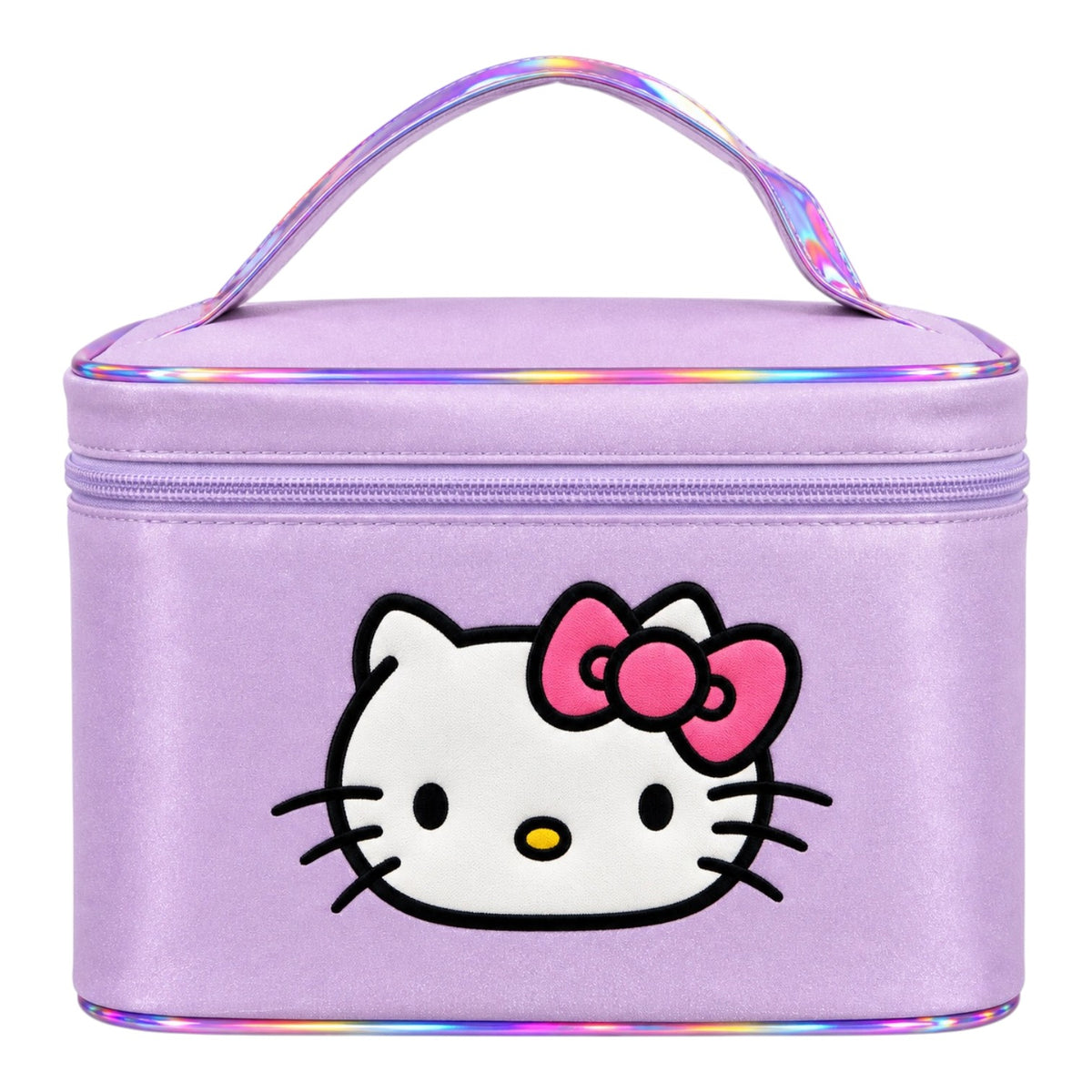 COSMETIQUERA BOLSITO ESCARCHADO CARA HELLO KITTY