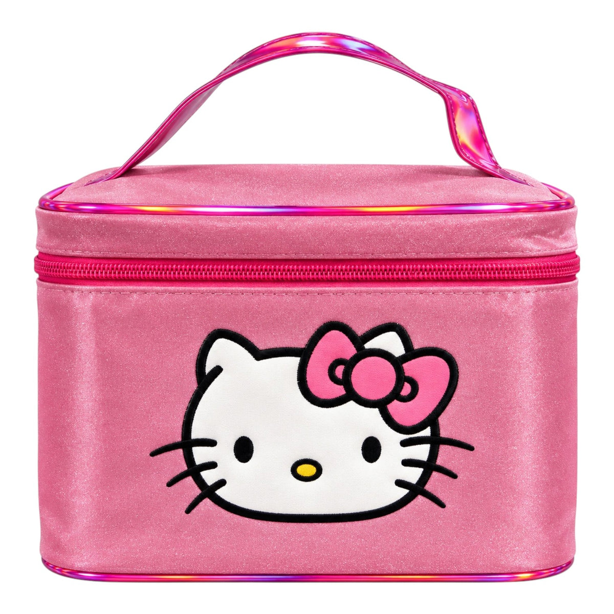 COSMETIQUERA BOLSITO ESCARCHADO CARA HELLO KITTY