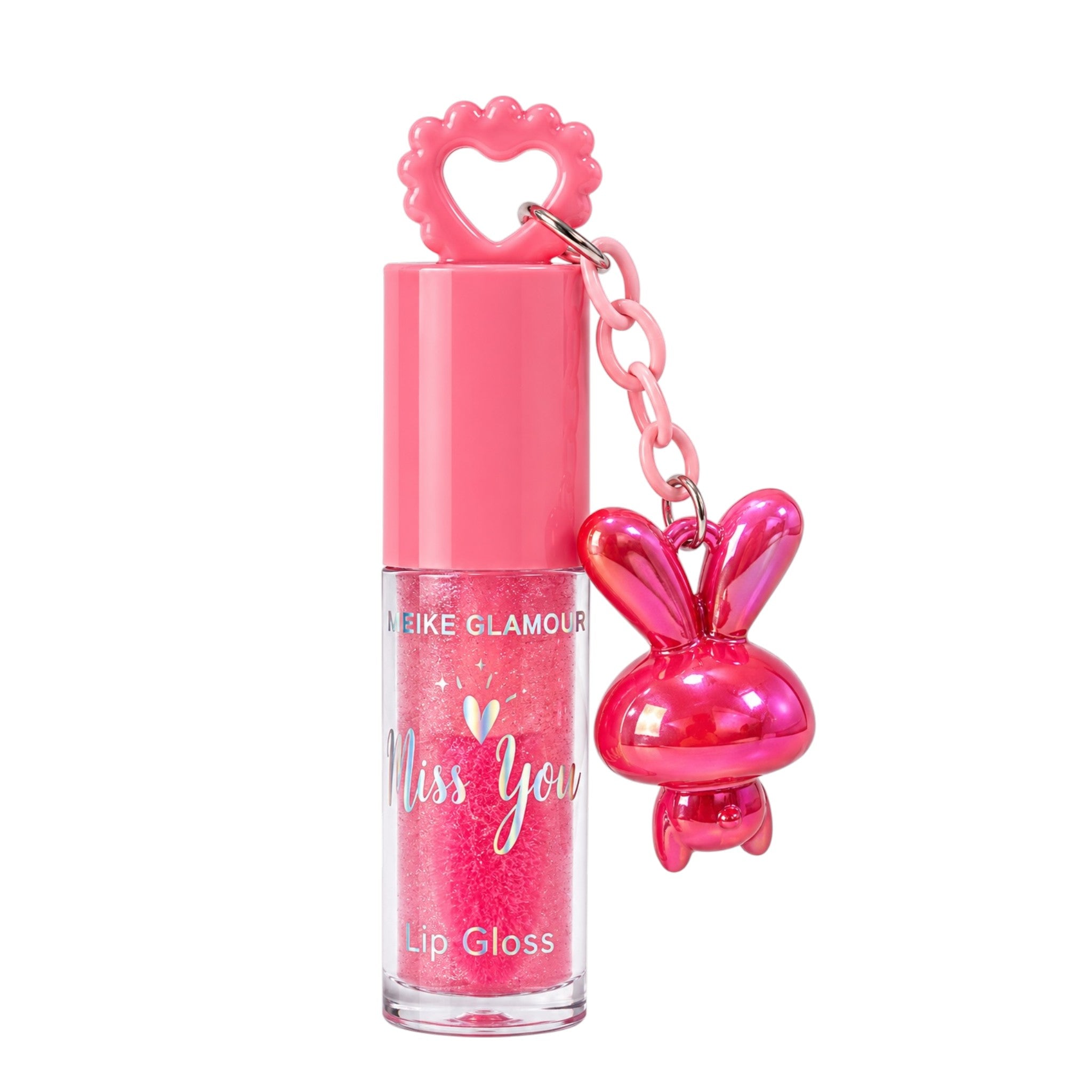 TINTA DE LABIOS LLAVERO CONEJITO MISS YOU MEIKE GLAMOUR