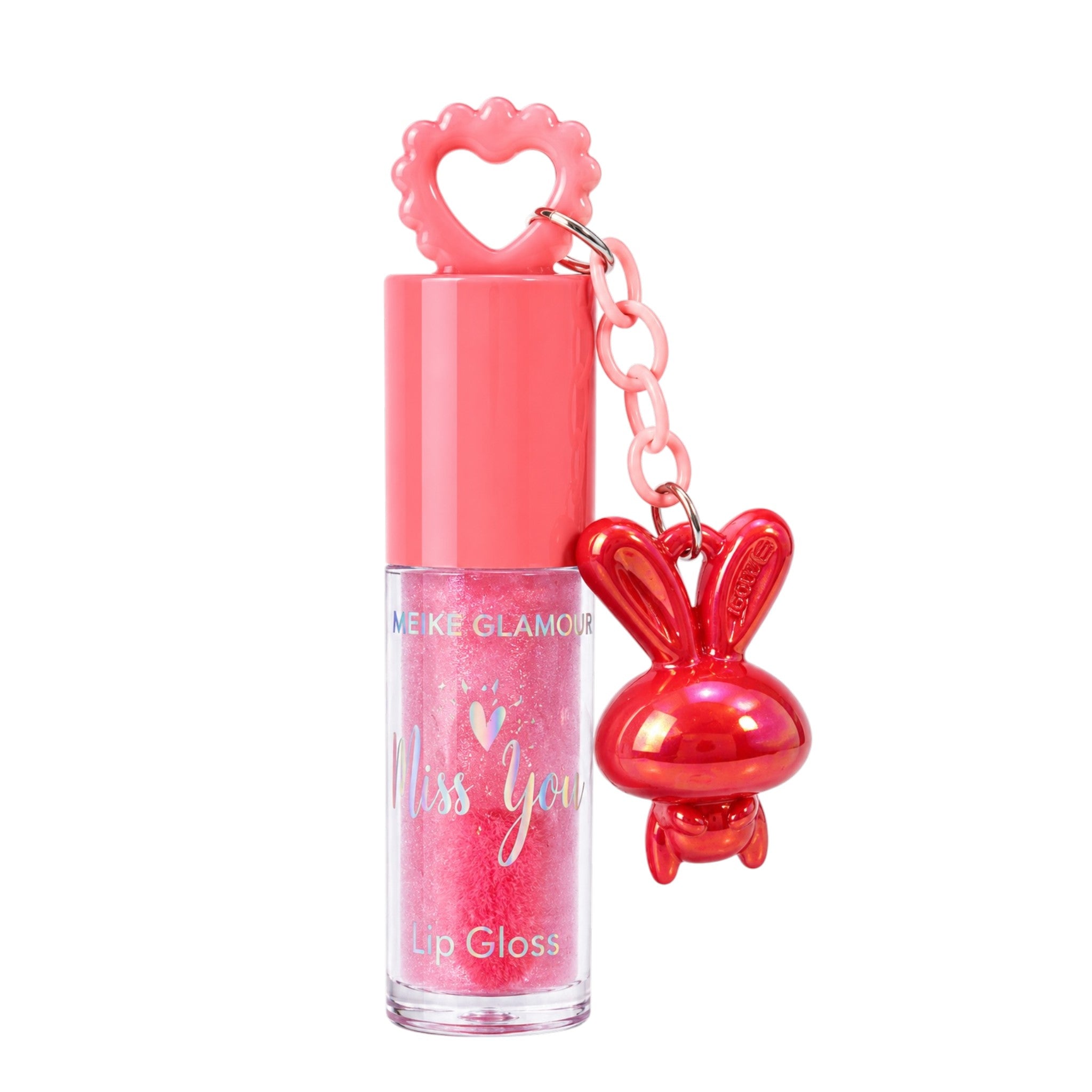 TINTA DE LABIOS LLAVERO CONEJITO MISS YOU MEIKE GLAMOUR