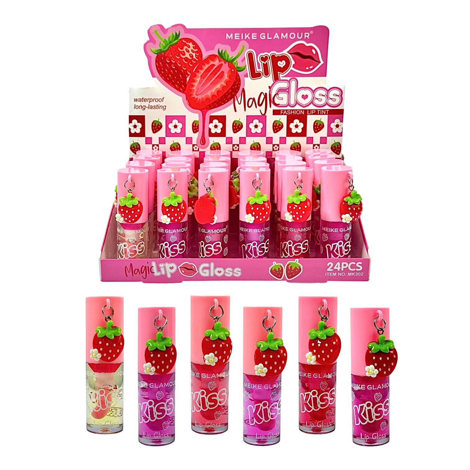 BRILLO MAGICO KISS LLAVERITO FRESA MEIKE GLAMOUR