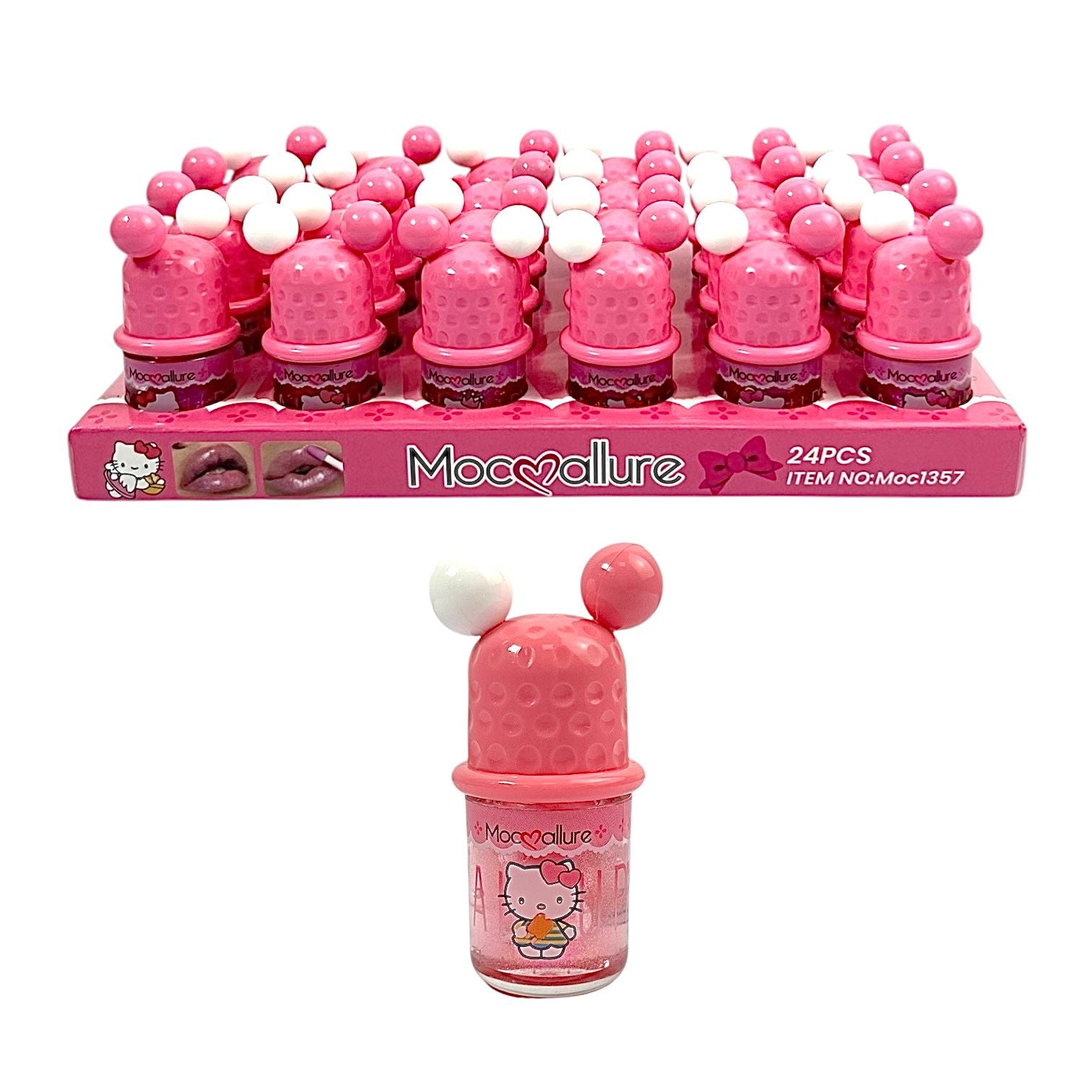 BRILLO MAGICO HELLO KITTY UP MA TAPA OREJITAS MOCALLURE
