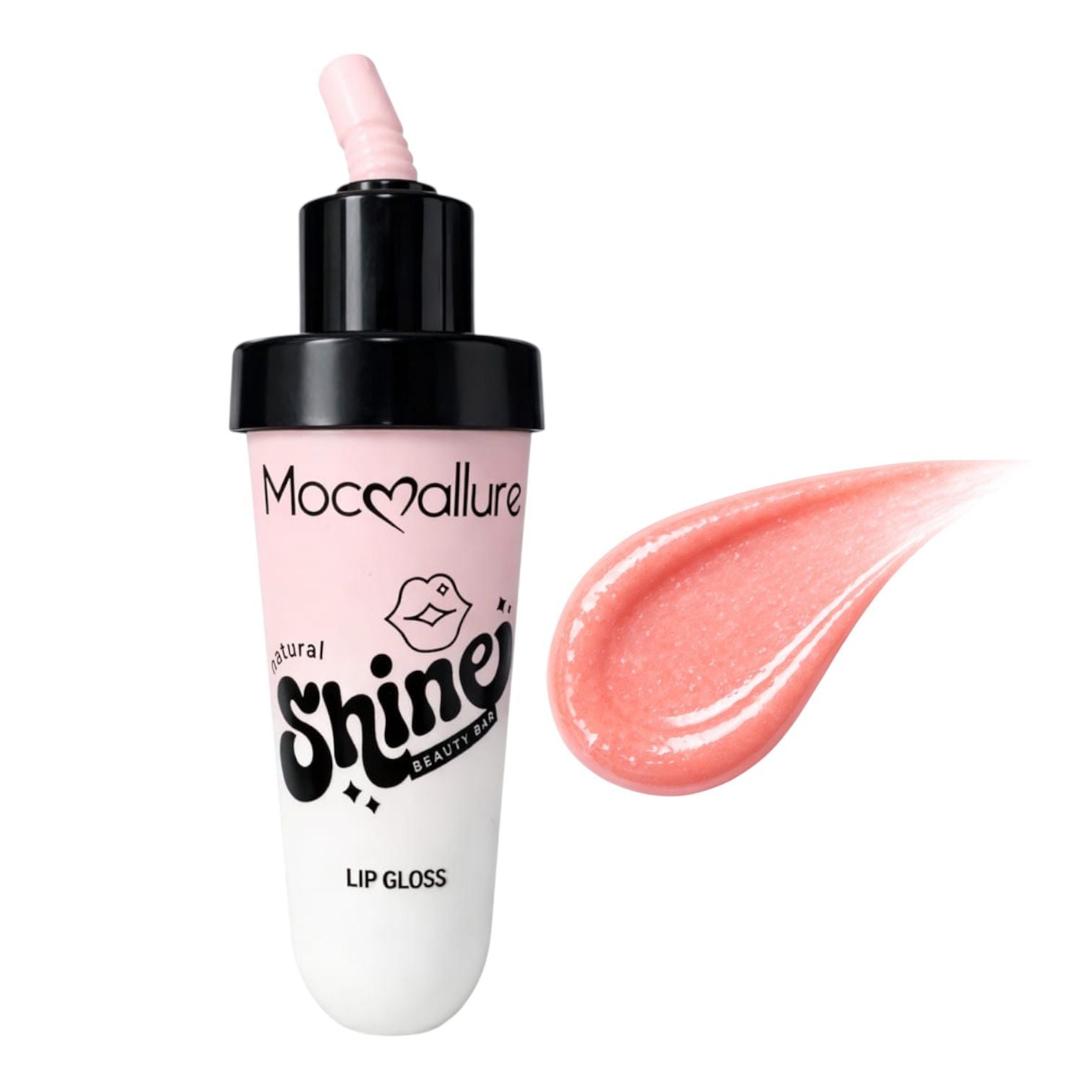 BRILLO GLOSS CON COLOR REFRESCO CON PITILLO NATURAL SHINE MOCALLURE
