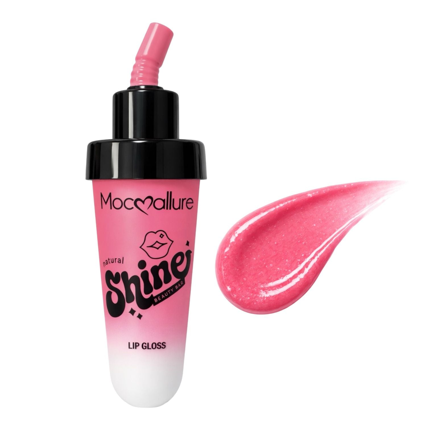 BRILLO GLOSS CON COLOR REFRESCO CON PITILLO NATURAL SHINE MOCALLURE