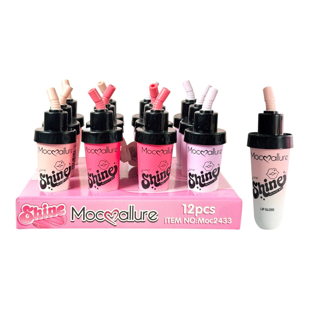 BRILLO GLOSS CON COLOR REFRESCO CON PITILLO NATURAL SHINE MOCALLURE