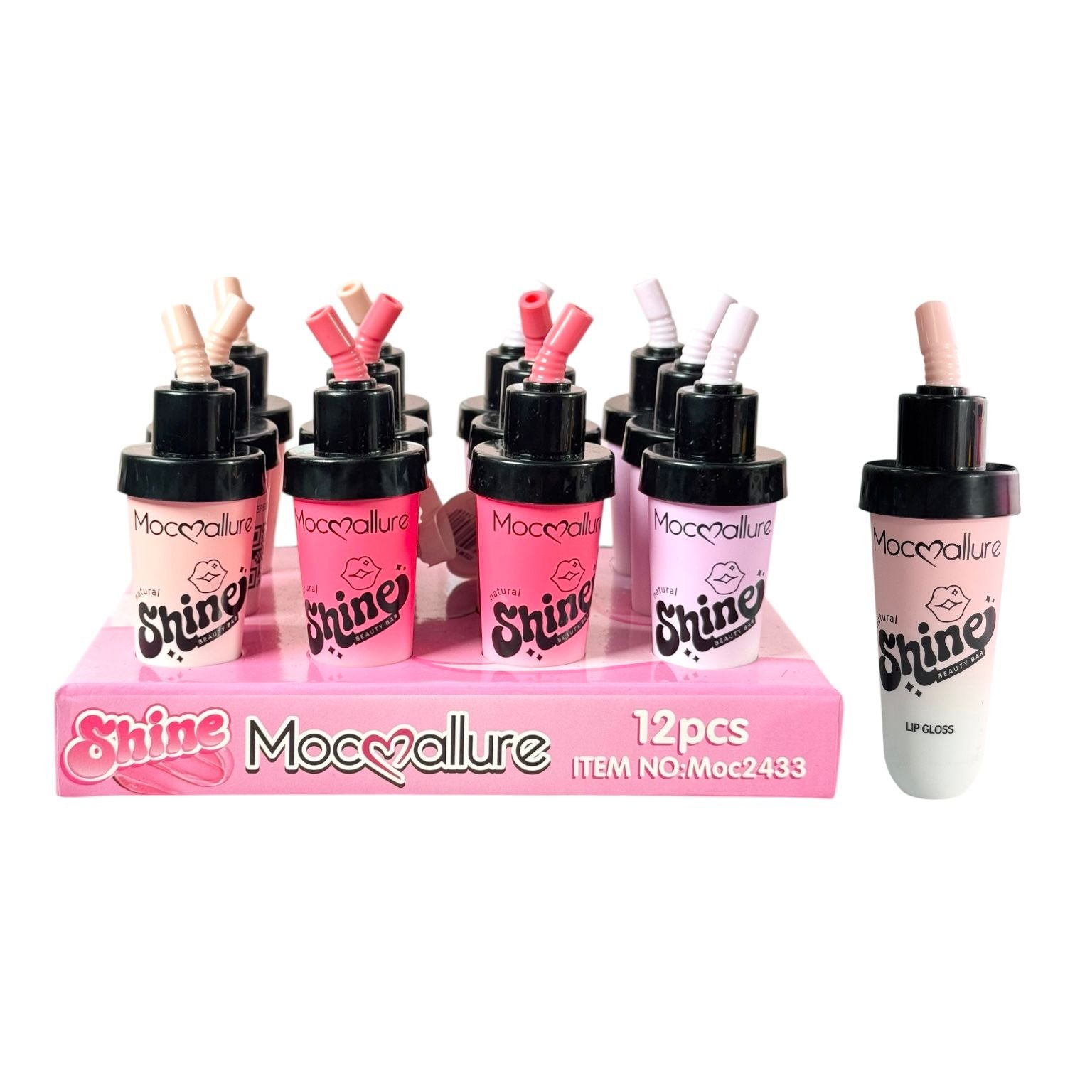 BRILLO GLOSS CON COLOR REFRESCO CON PITILLO NATURAL SHINE MOCALLURE