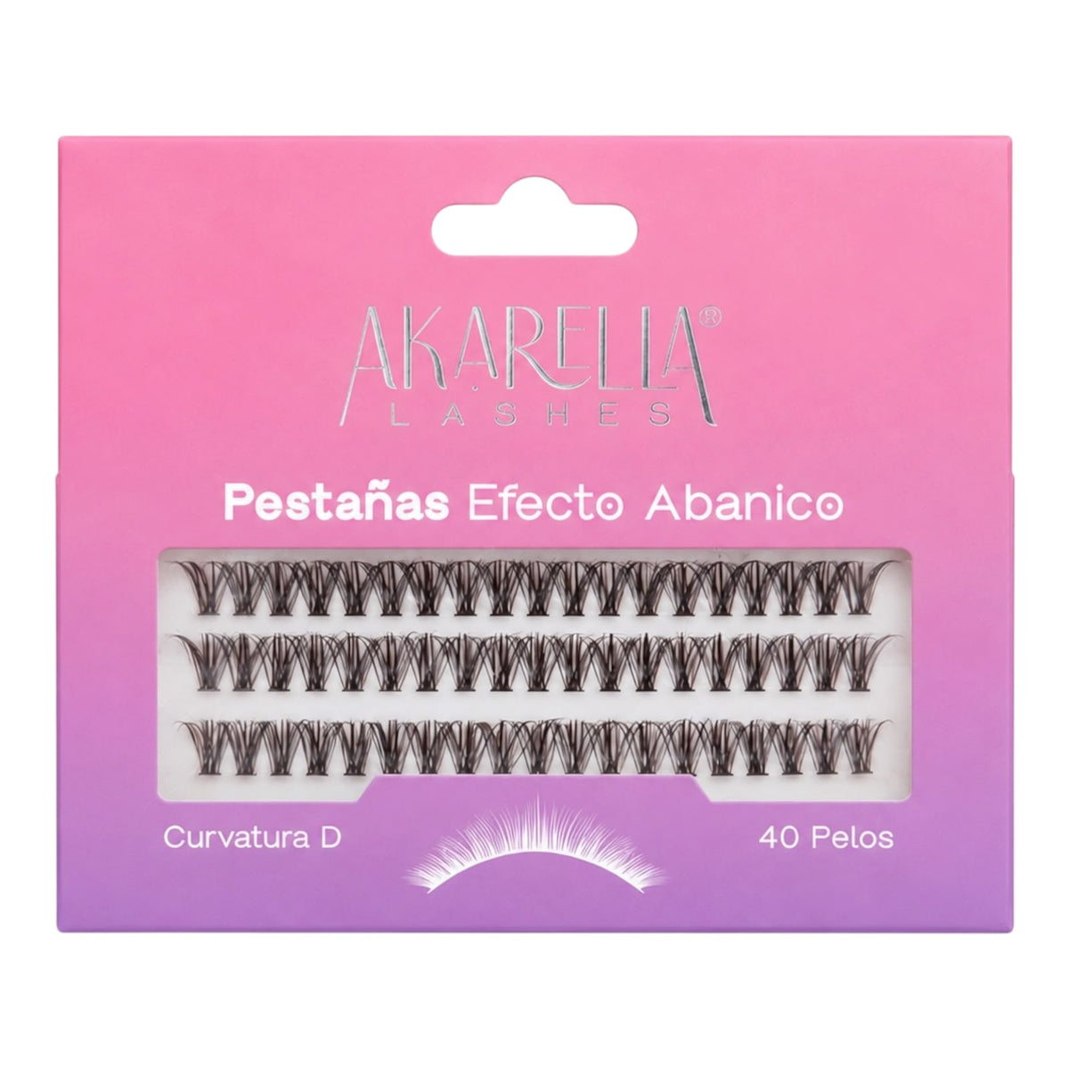 PESTAÑAS EFECTO ABANICO AKARELLA