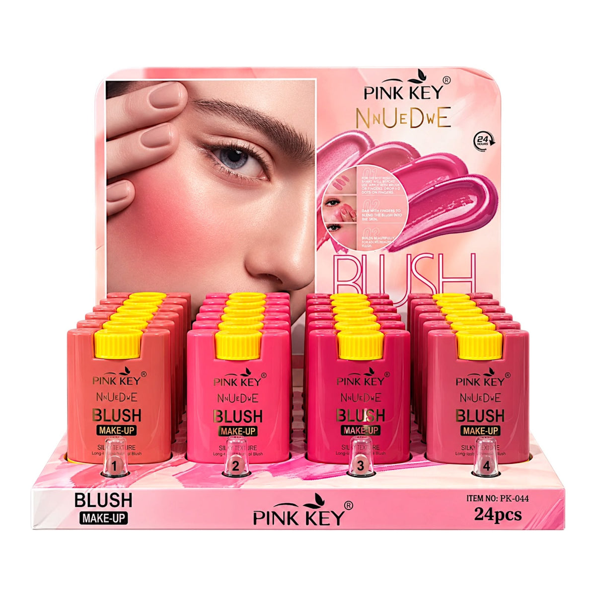 RUBOR EN BARRA BLUSH MAKE-UP SHY FACE PINK KEY