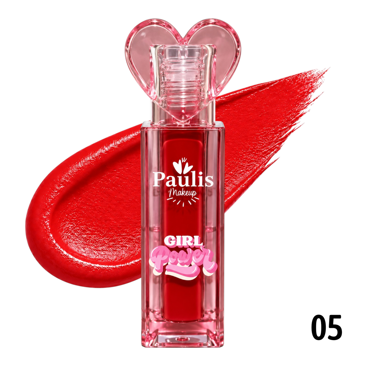 LABIAL LIQUIDO MATTE GIRL POWER 4ML TAPA CORAZON PAULIS