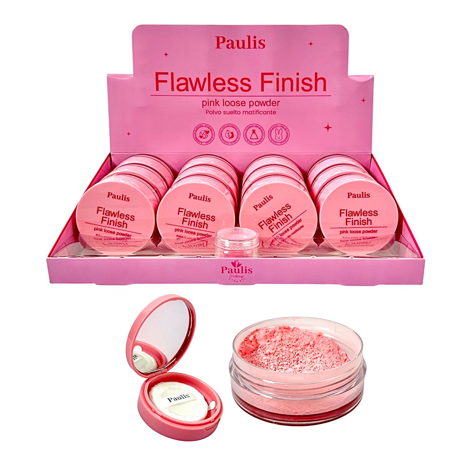 POLVO SUELTO ROSADO FLAWLESS FINISH PAULIS