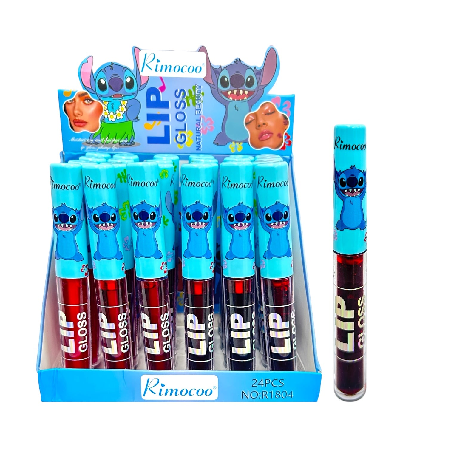 TINTA DE LABIOS LIP GLOSS NATURAL BEAUTY STITCH RIMOCOO