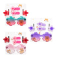 CARTON OSITOS GAFAS FLORECITA 2 PINZAS Y 2 MINI CAIMAN FLOR HAWAI