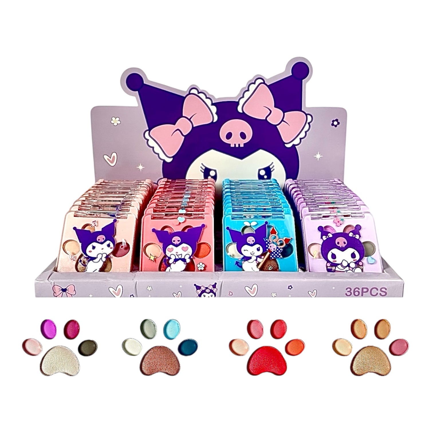 MINI PALETA X5 TONOS HUELLITA KUROMI STITCH SANRIO / MISS FON