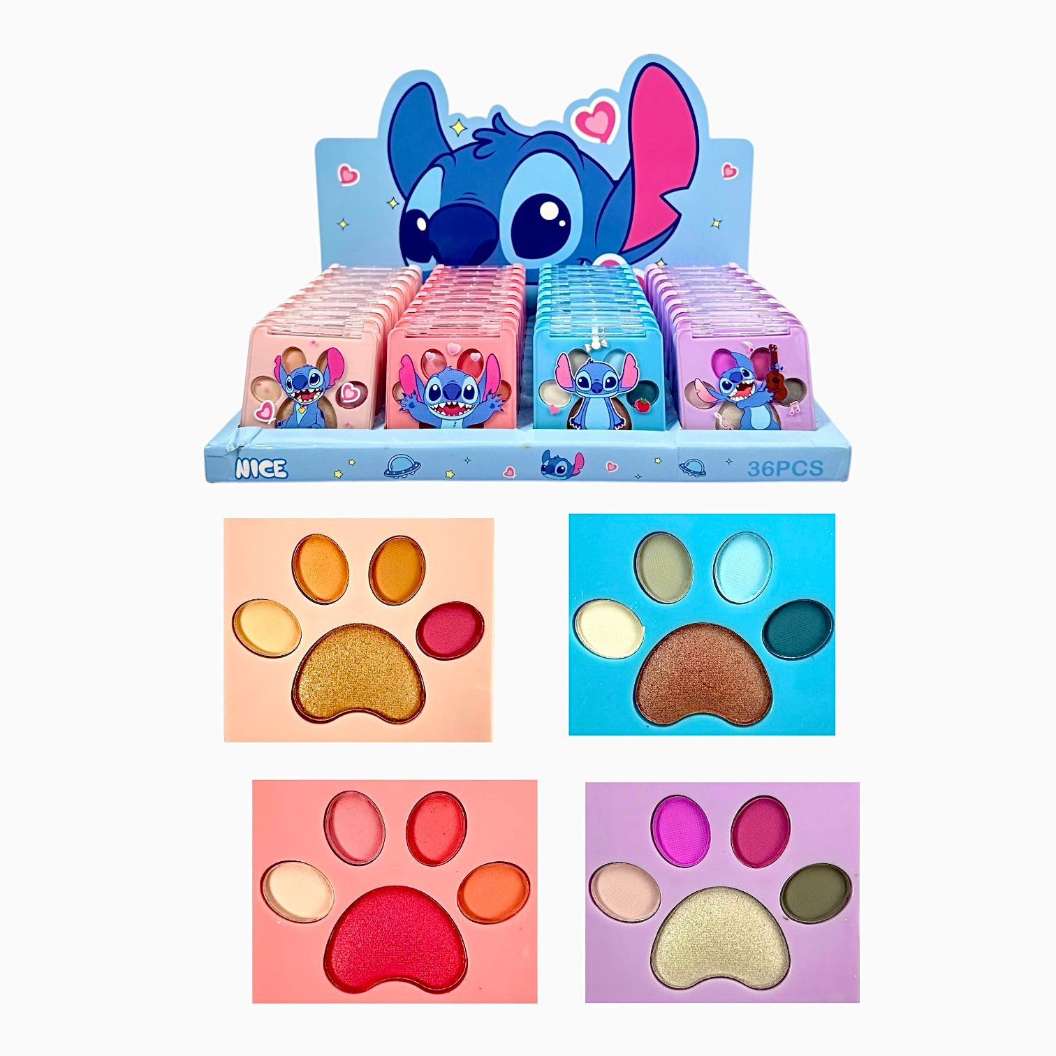 MINI PALETA X5 TONOS HUELLITA KUROMI STITCH SANRIO / MISS FON