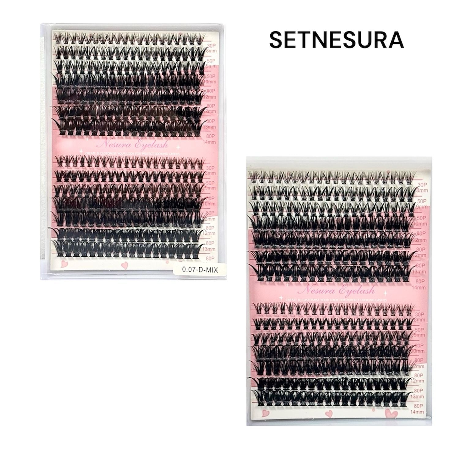 SET DE PESTAÑAS D-MIX NESURA EYELASH