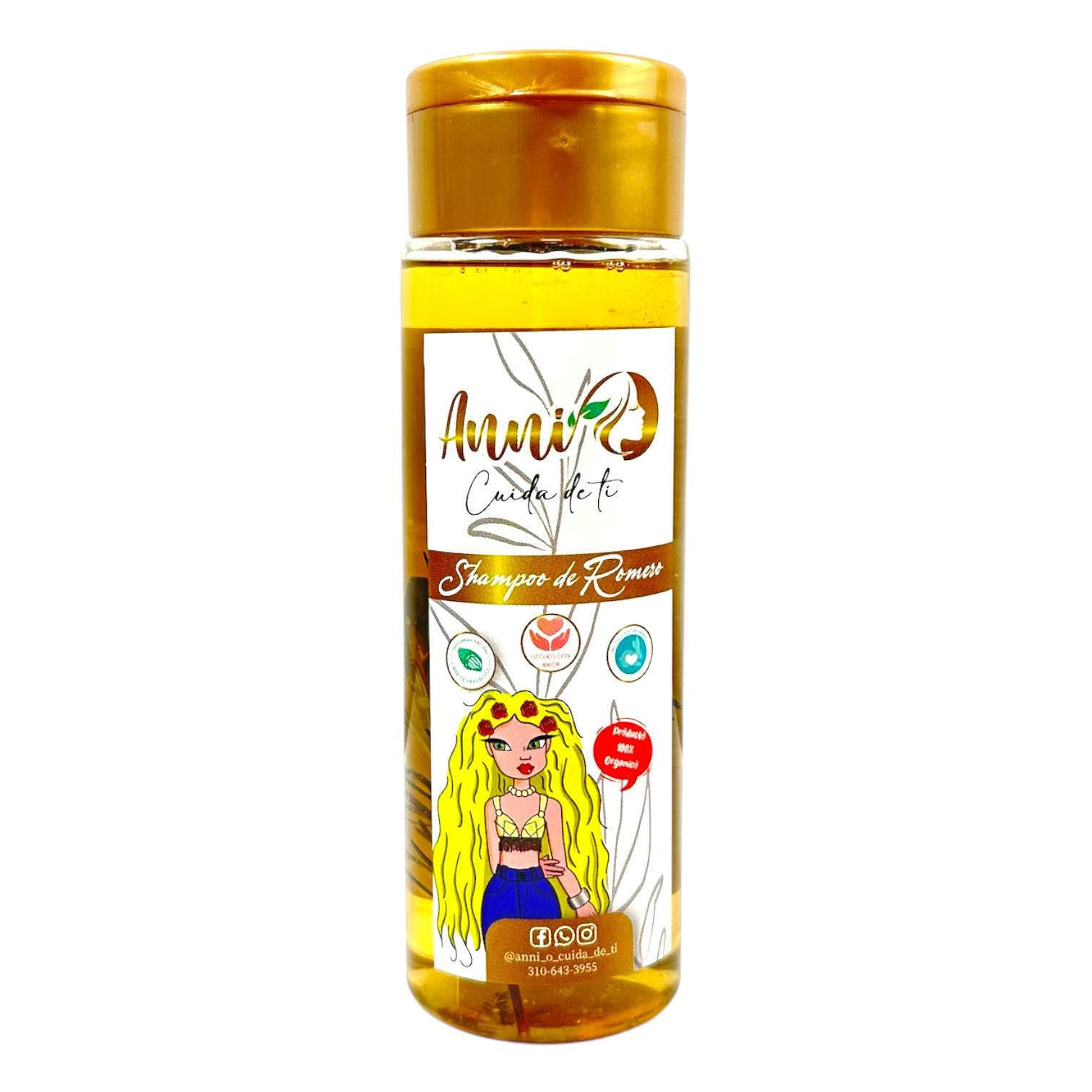 SHAMPOO PEQUE CON EXTRACTO DE ROMERO 250ML ANNI