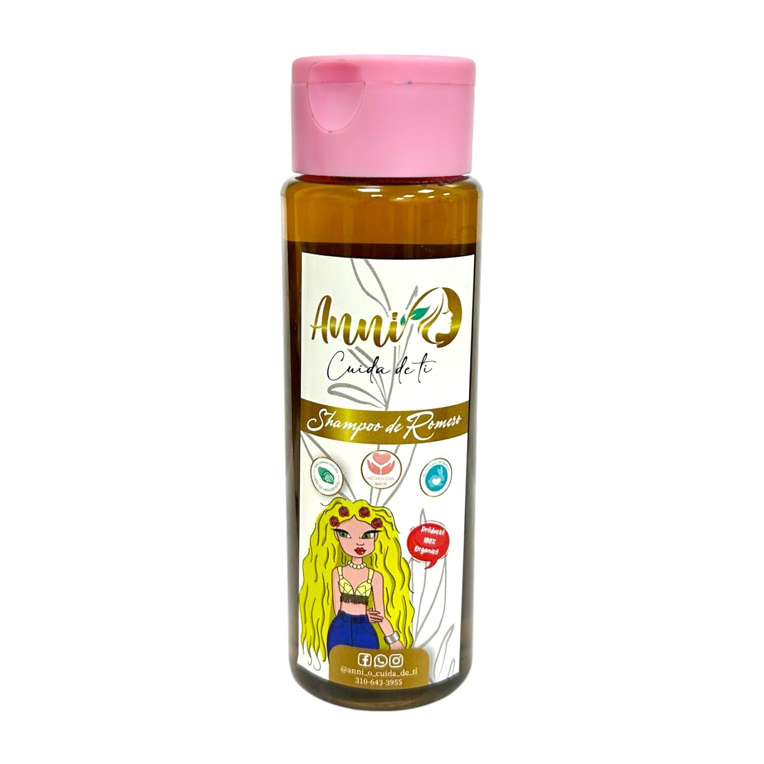 SHAMPOO PEQUE CON EXTRACTO DE ROMERO 250ML ANNI