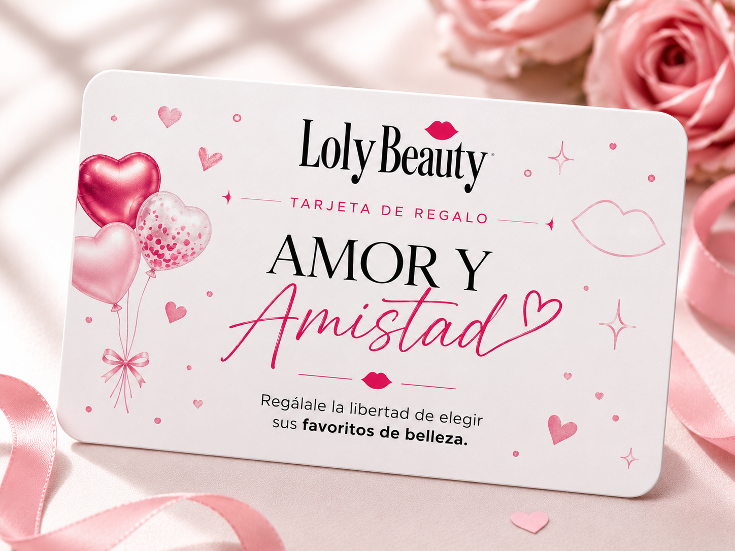 TARJETA DE REGALO AMOR Y AMISTAD