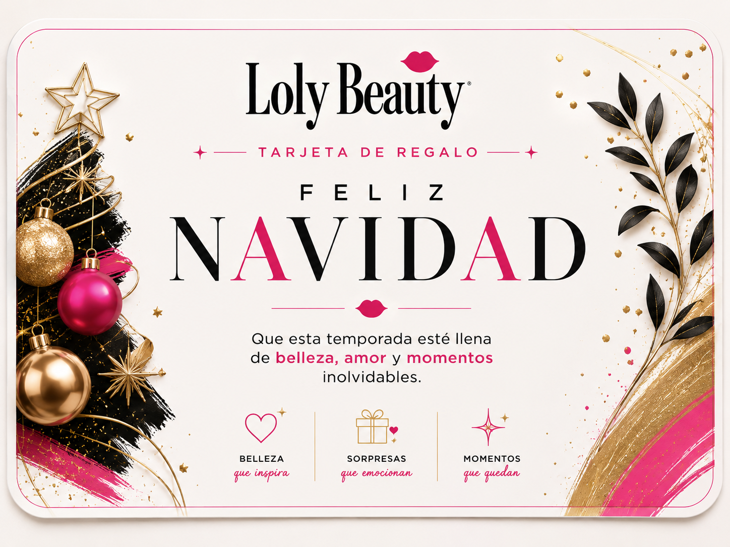TARJETA DE REGALO NAVIDAD
