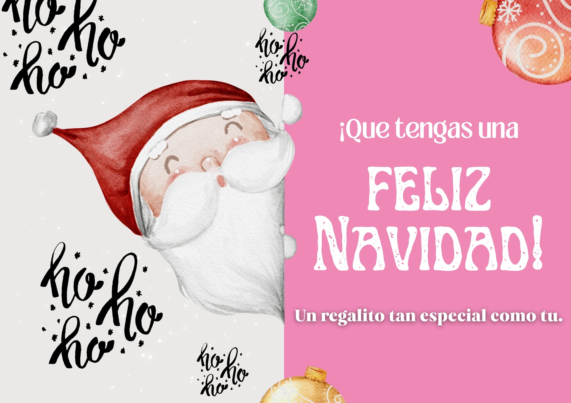 TARJETA DE REGALO NAVIDAD
