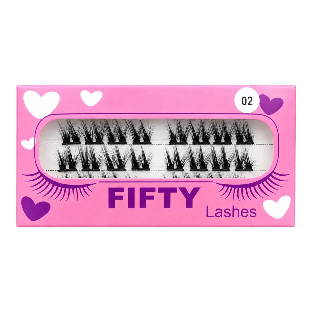 PESTAÑAS VOLUMEN RUSO REF 02 FIFTY LASHES